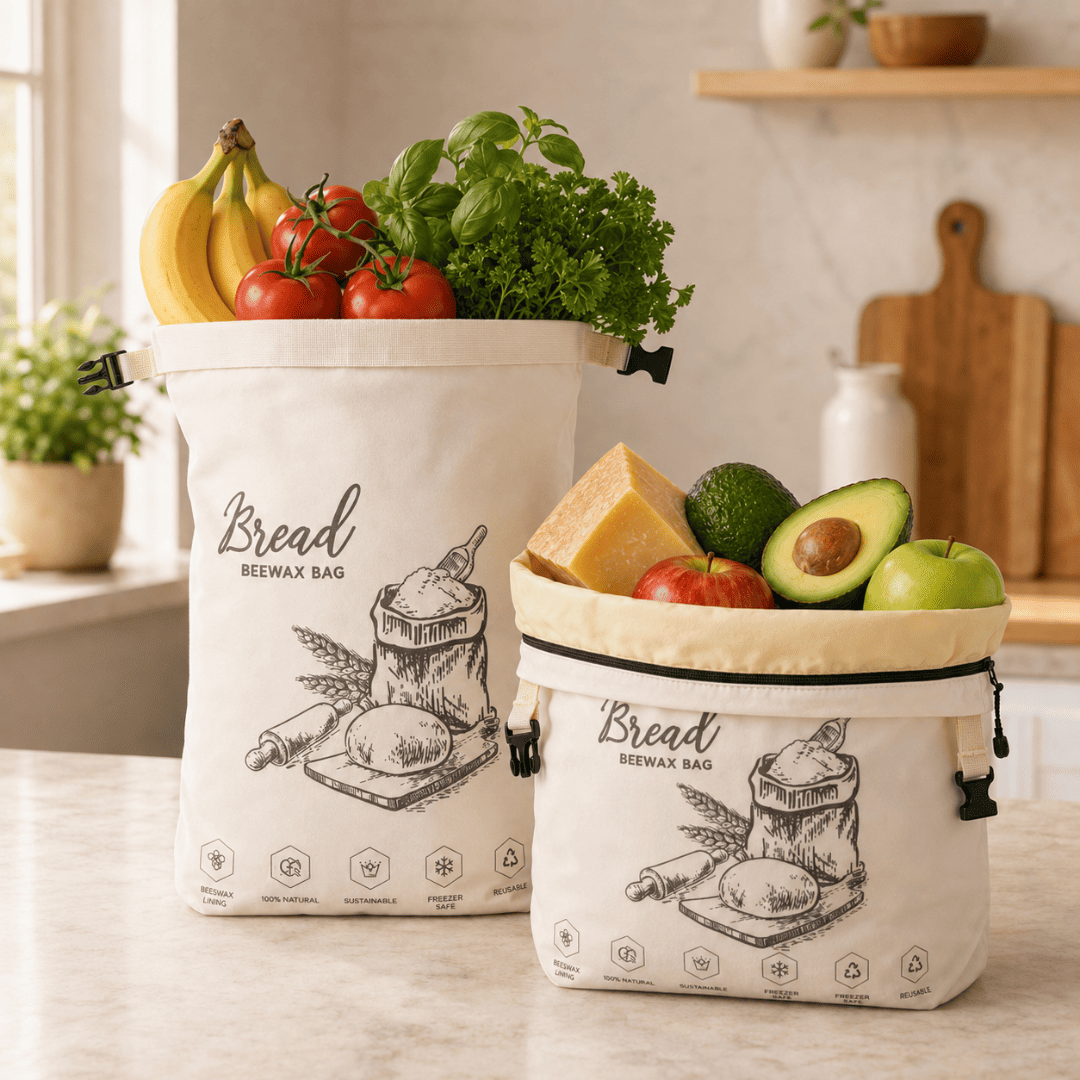 Halisse 100% Algodón - Bolsa de Cera de Abeja para Pan