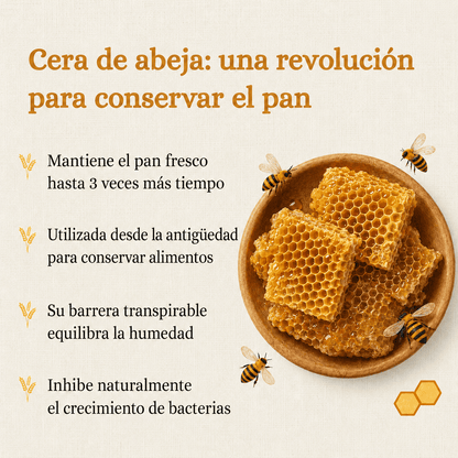 Halisse™ - Bolsa de Cera de Abeja para Pan Fresco