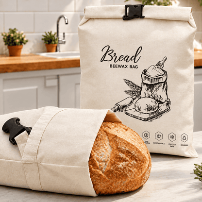 Halisse™ - Bolsa de Cera de Abeja para Pan Fresco